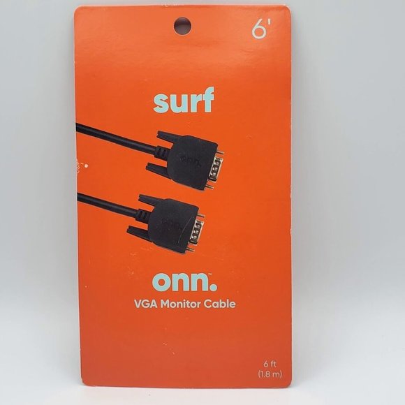 VGA to VGA ONN Cable 6' Connects PC or Laptop To VGA Monitor New in the case - Picture 8 of 8